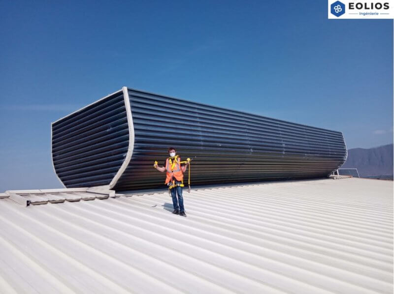 Ventilation Naturelle industrielle EOLIOS Ingénierie