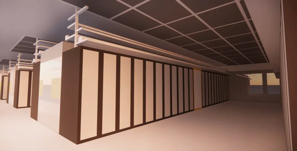 Modèle 3D CFD du data center DC18