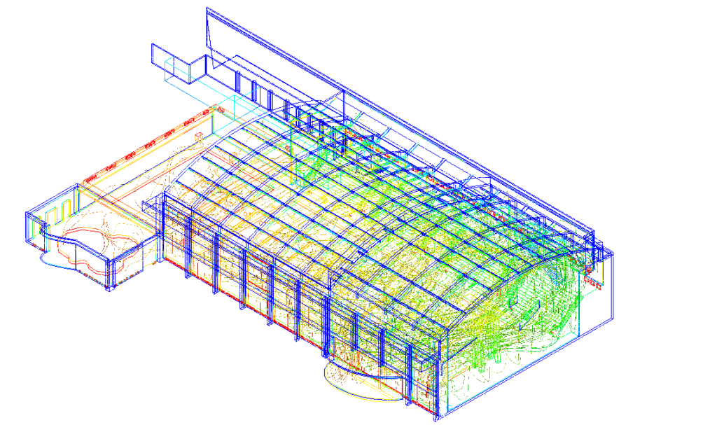 Etude des recirculation d'air dans une piscine par simulation cfd - étude du brassage
