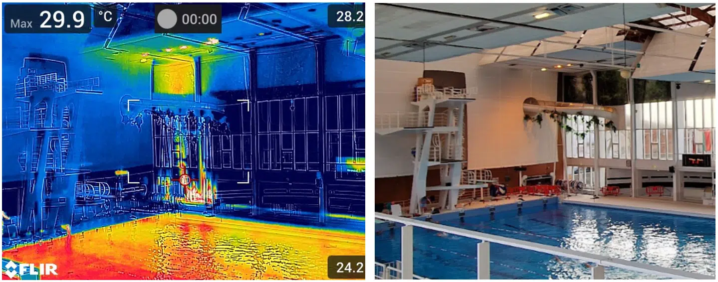 Auditoría termográfica, zona de impulsión