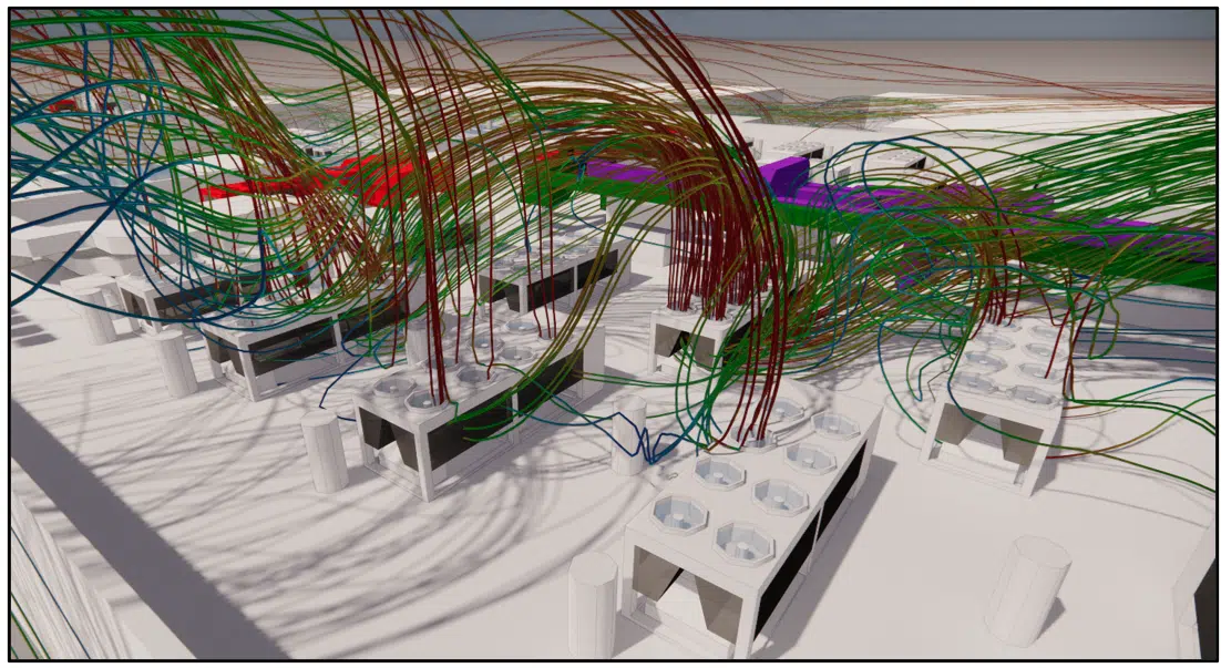 Estudio CFD externa de centro de datos