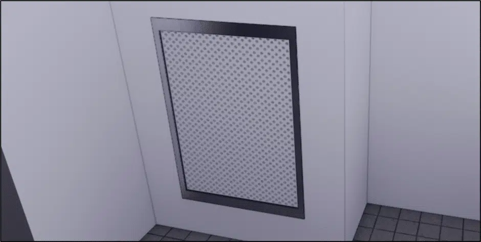 Modèle 3D — grille perforée de reprise flux laminaire et CTA