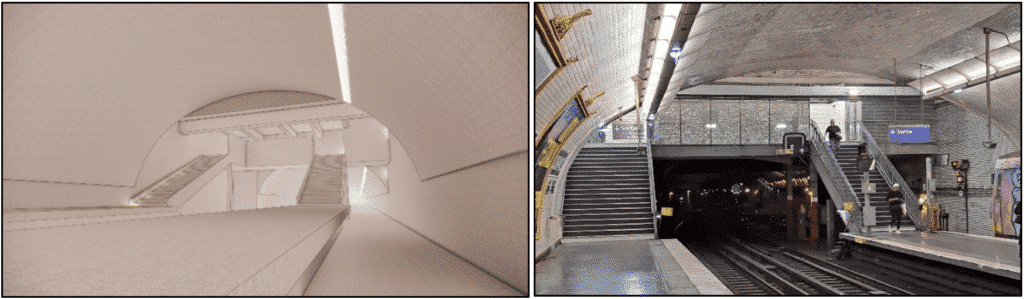 Modélisation 3D d'une gare de métro