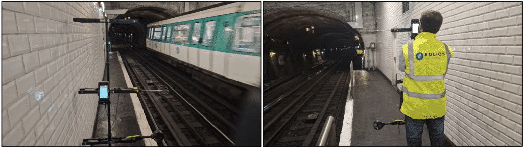 Prise de mesure dans le métro parisien - relevé des particules fines