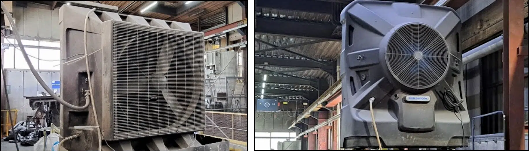 Ventiladores en la primera planta