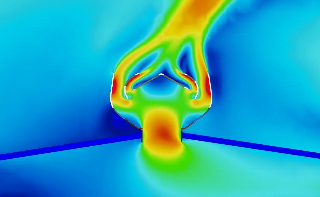 Estudio CFD de las velocidades de aire a la altura de un aireador estático