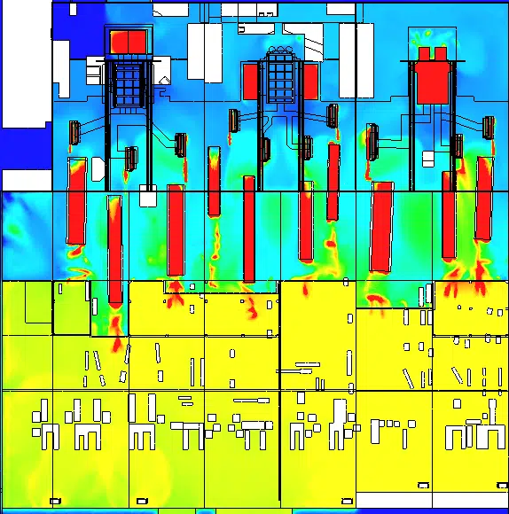 Plano de las temperaturas a la altura de una persona — Diseño final
