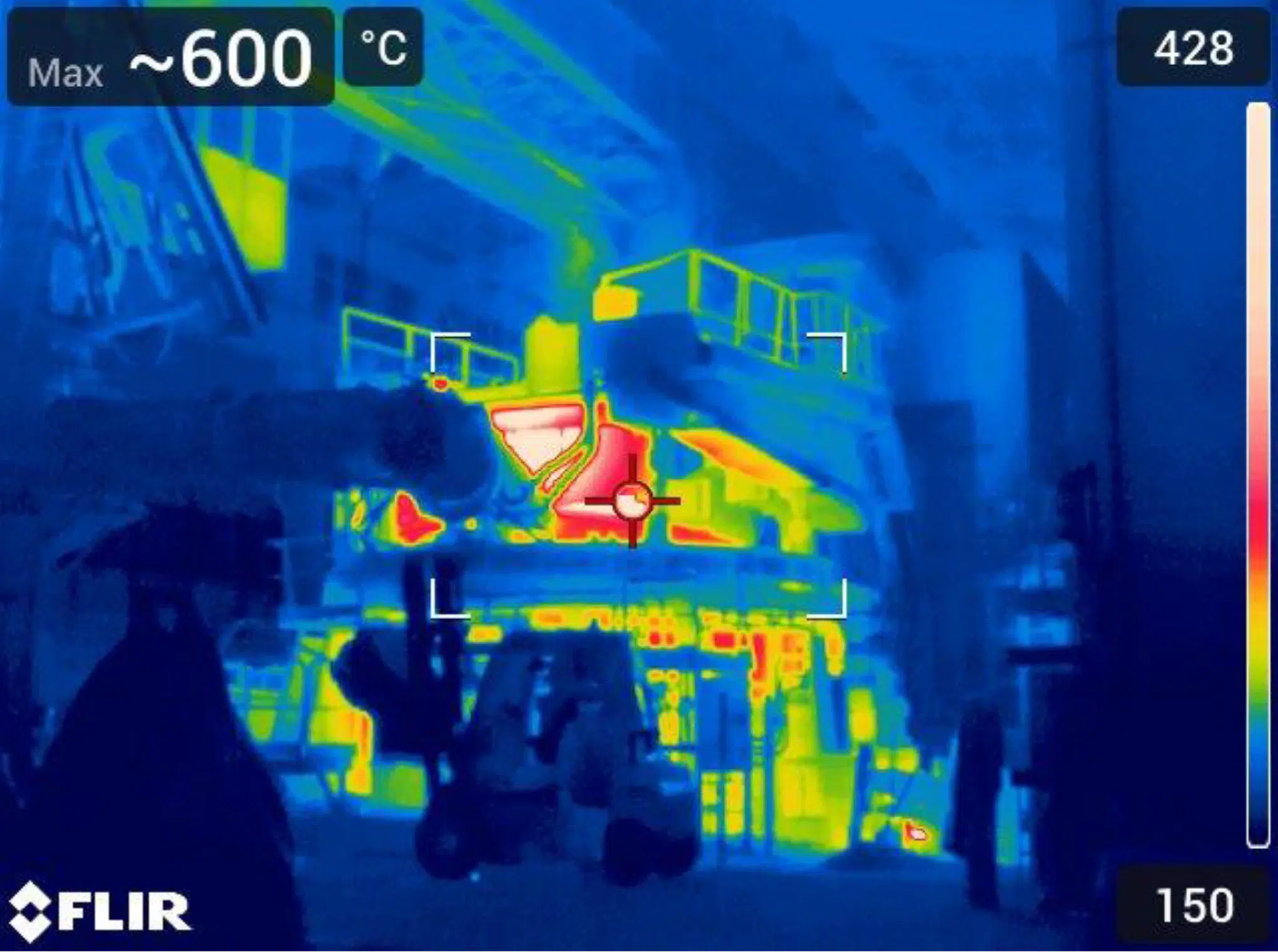Termografía infrarroja de las fuentes de calor