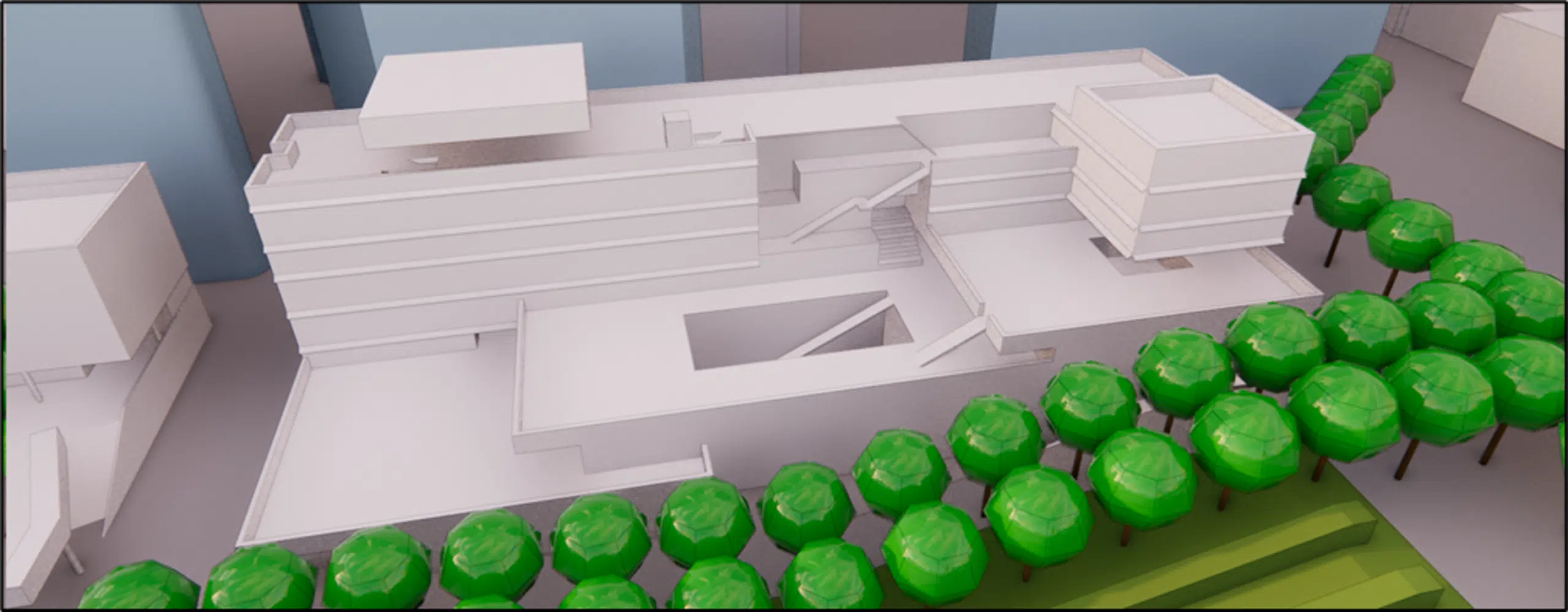 Integración 3D del proyecto en el barrio de La Défense
