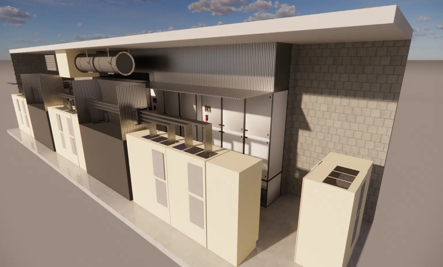 Modelo 3D del local UPS