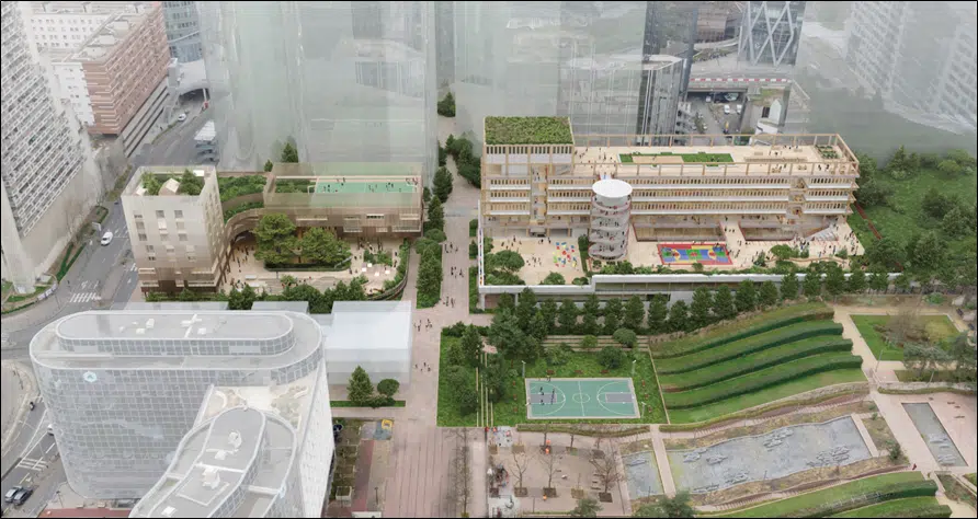 Vista del modelo del segundo edificio estudiado
