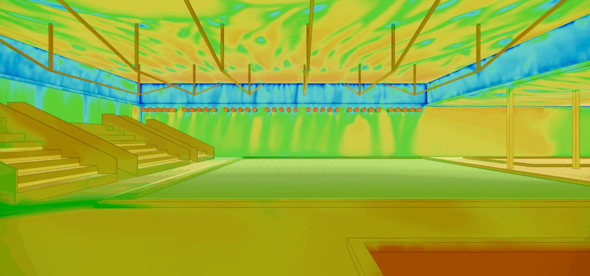 Simulación de la condensación en los paramentos