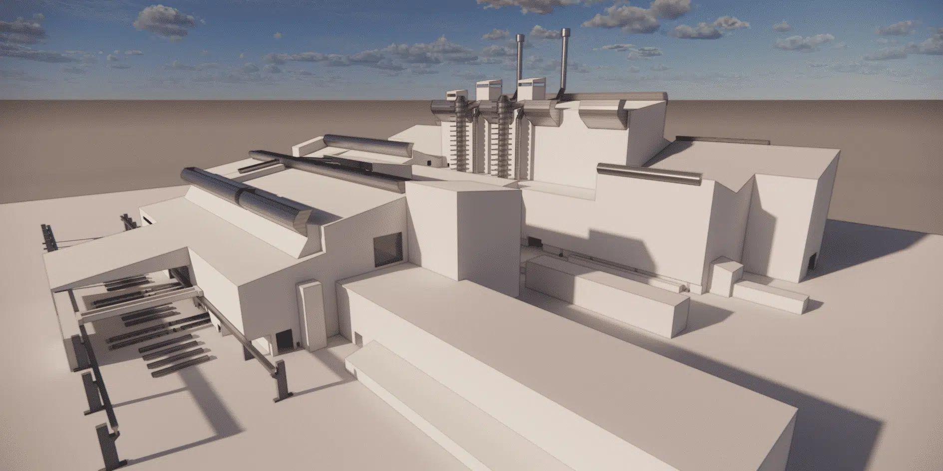 Modelo CAD de la acería