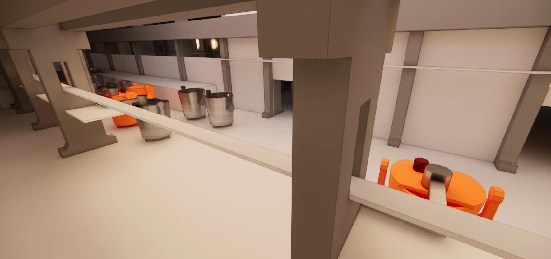 Modelo 3D de una cuchara en precalentamiento