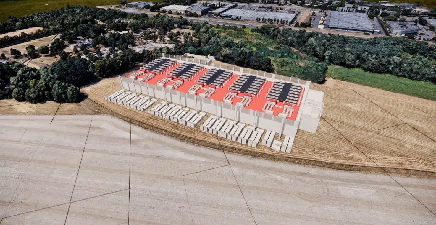 Modelo 3D de centro de datos hyperscale — gemelo digital