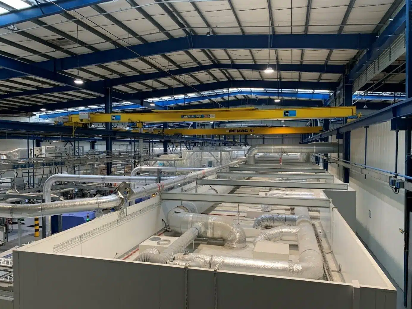 Zona de producción de la fábrica farmacéutica