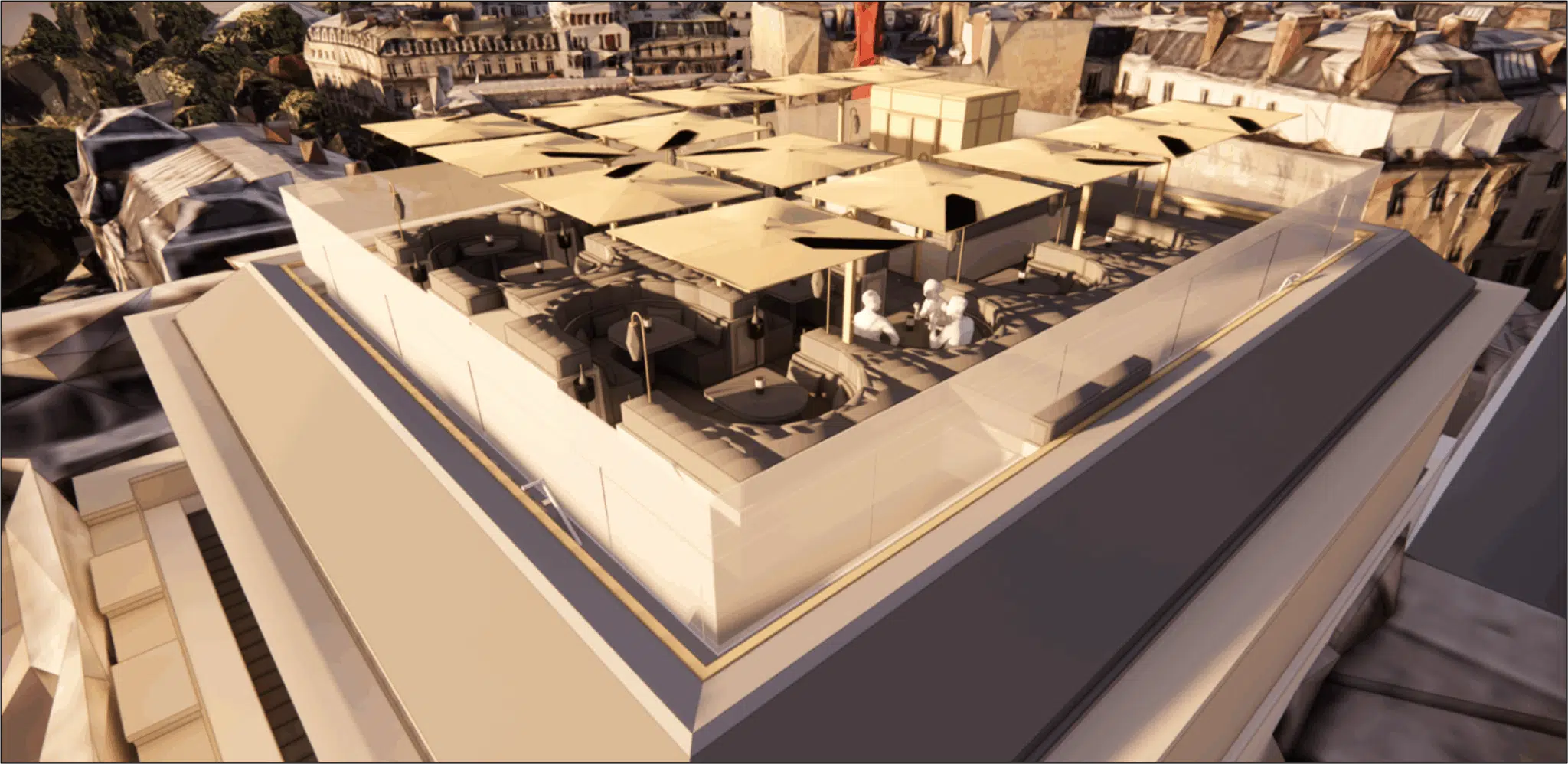 Modelo 3D de la azotea