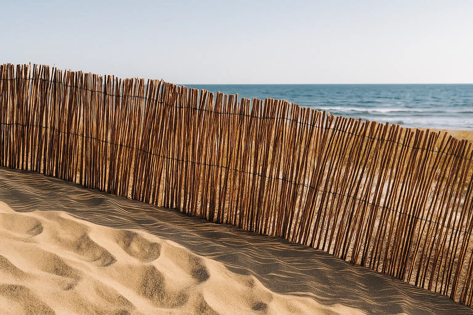 Zona de estudio tipo del movimiento de arena en una playa