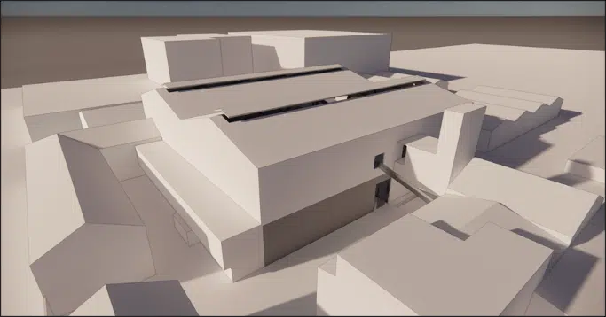Modelo CFD de la fábrica de producción