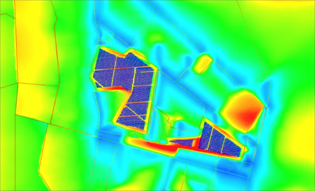 Después del proyecto — plano de velocidad a 10 cm del suelo